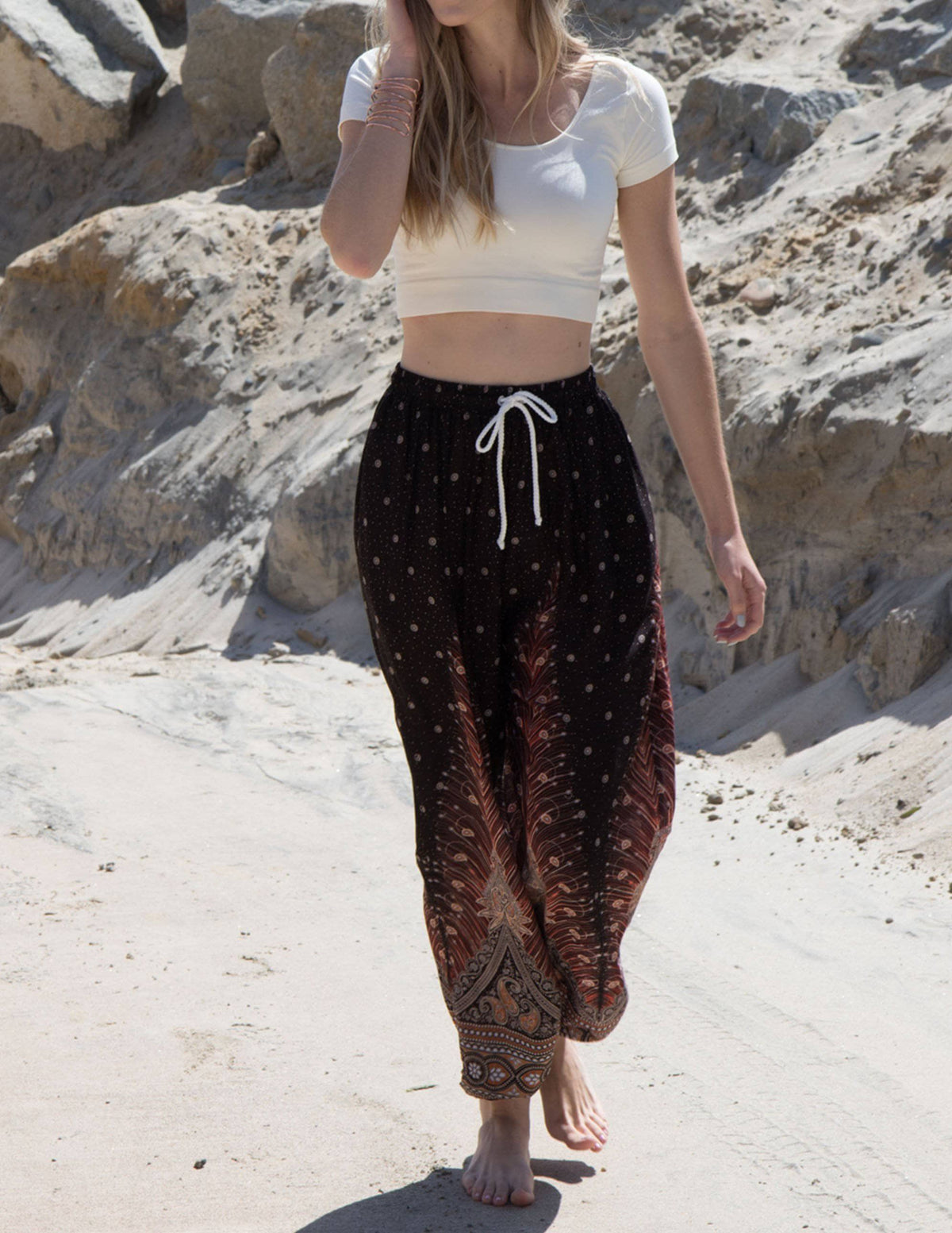 Lace Up Yoga Harem Pant | Earthy clothing inspired by fairytale and  festivals as well as by underground communities of artists and travelers.